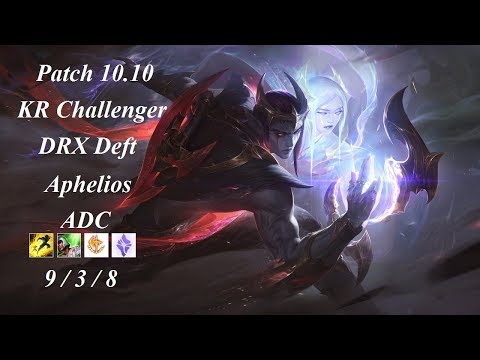 DRX Deft - Aphelios vs Kai'Sa - KR Challenger 964 LP - Patch 10.10