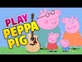 Peppa Pig Guitar Cover (Tutorial, Lesson, Tab, Easy guitar for kids)