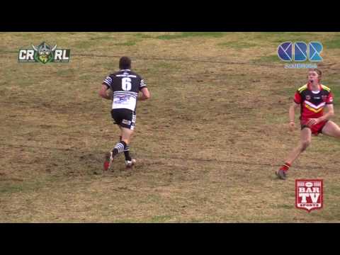 2017 CRRL - R17 Reggies Highlights - Yass Magpies Vs. Gungahlin Bulls