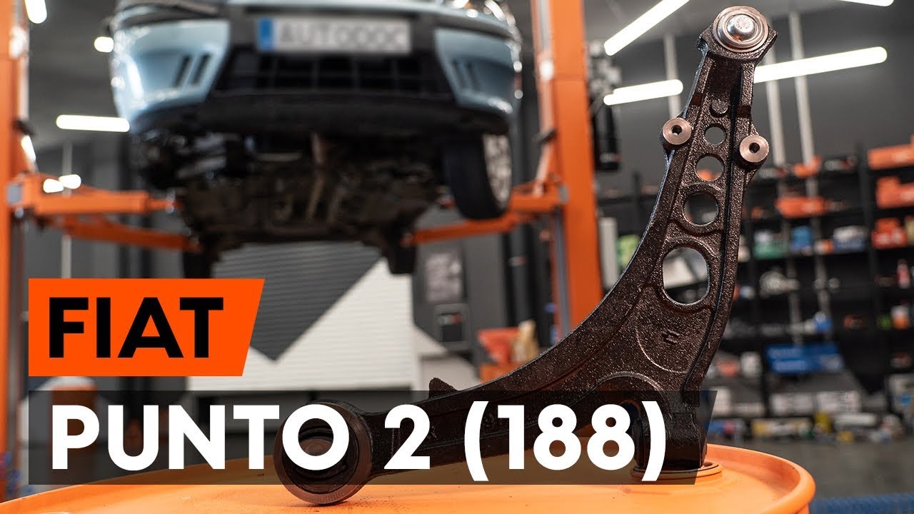 Πώς να αλλάξετε μπροστινός κάτω βραχίονας σε Fiat Punto 188 - Οδηγίες αντικατάστασης