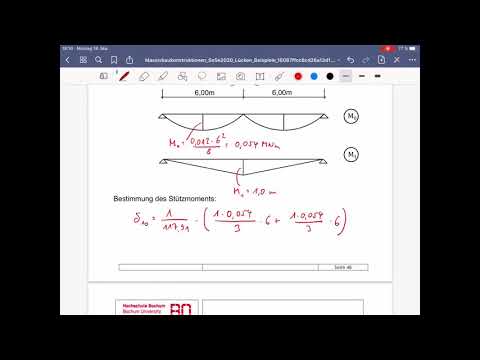 Massivbaukonstruktionen, Beispiele Kraftgrößenverfahren 1