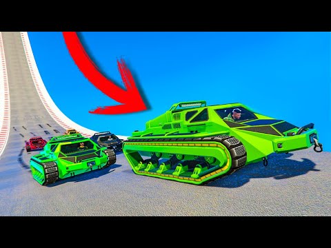 INCREDIBLE MEGA JUMP WITH SCARAB!! PARKOUR GTA V ONLINE - GTA 5 ONLINE
