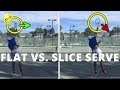 Flat Serve vs. Slice Serve