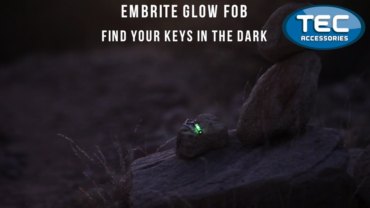 Glow Fob // Aluminum Embrite // Clear Anodize // Green Glow video thumbnail