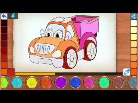 Coloring Funny transport Video