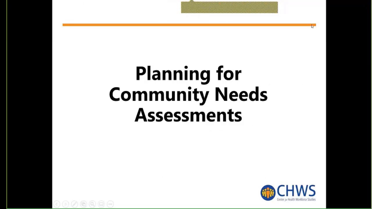 Introduction to Community Needs Assessment: Finding the Data, July 8, 2020