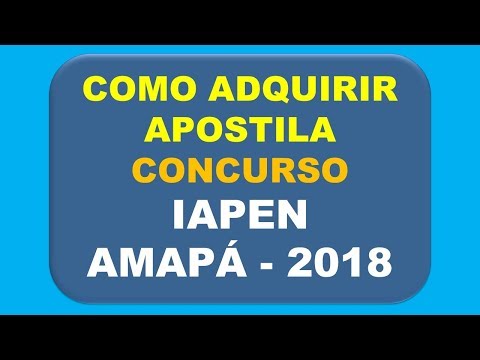 Baixar Apostila Agente Penitenciário Concurso IAPEN AMAPÁ - 2018