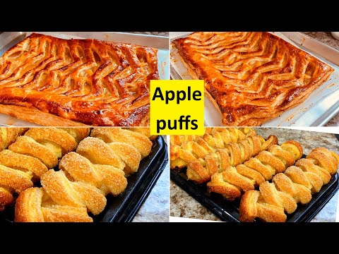 Easy Homemade Puff Pastry Recipe//ALGERIAN DZ//Apple puffs