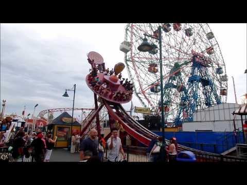 Coney Island: Electro Spin off Ride POV / July 19, 2014