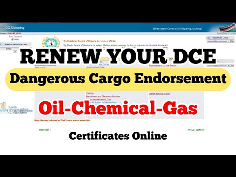 How to renew your DCE-Dangerous Cargo Endorsement Online || Renew Your Oil Chemical & Gas DCE