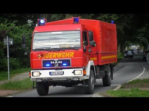 [Feuer im Hotel + Verkehrsunfall] Einsatzfahrten Freiwillige Feuerwehr Harsefeld