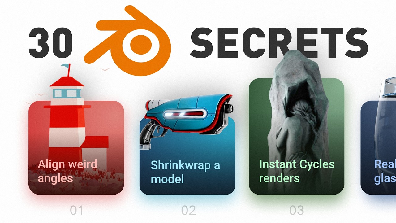 30 hidden Blender tricks