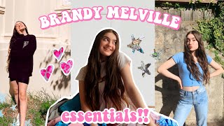 my BRANDY MELVILLE ESSENTIALS!! //what is *actually* worth your money// Sweatpants, Jeans & Tops!