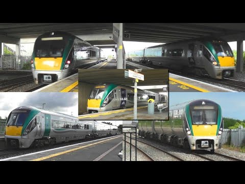 Irish Rail 22000 Class Intercity Trains x 5 - Clondalkin & Fonthill Station, Dublin