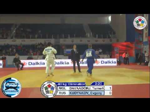 Judo Grand Slam Moscow 2012  -60kg DAVAADORJ (MGL)-KUDYAKOV (RUS)