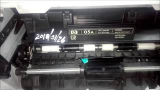 HP LaserJet P2055dn Toner Cartridge Replacement - User Guide CE505A