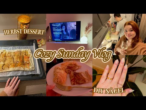 COZY SUNDAY VLOG: slow morning, Diy Gelnägel, zusammen kochen I Meggyxoxo