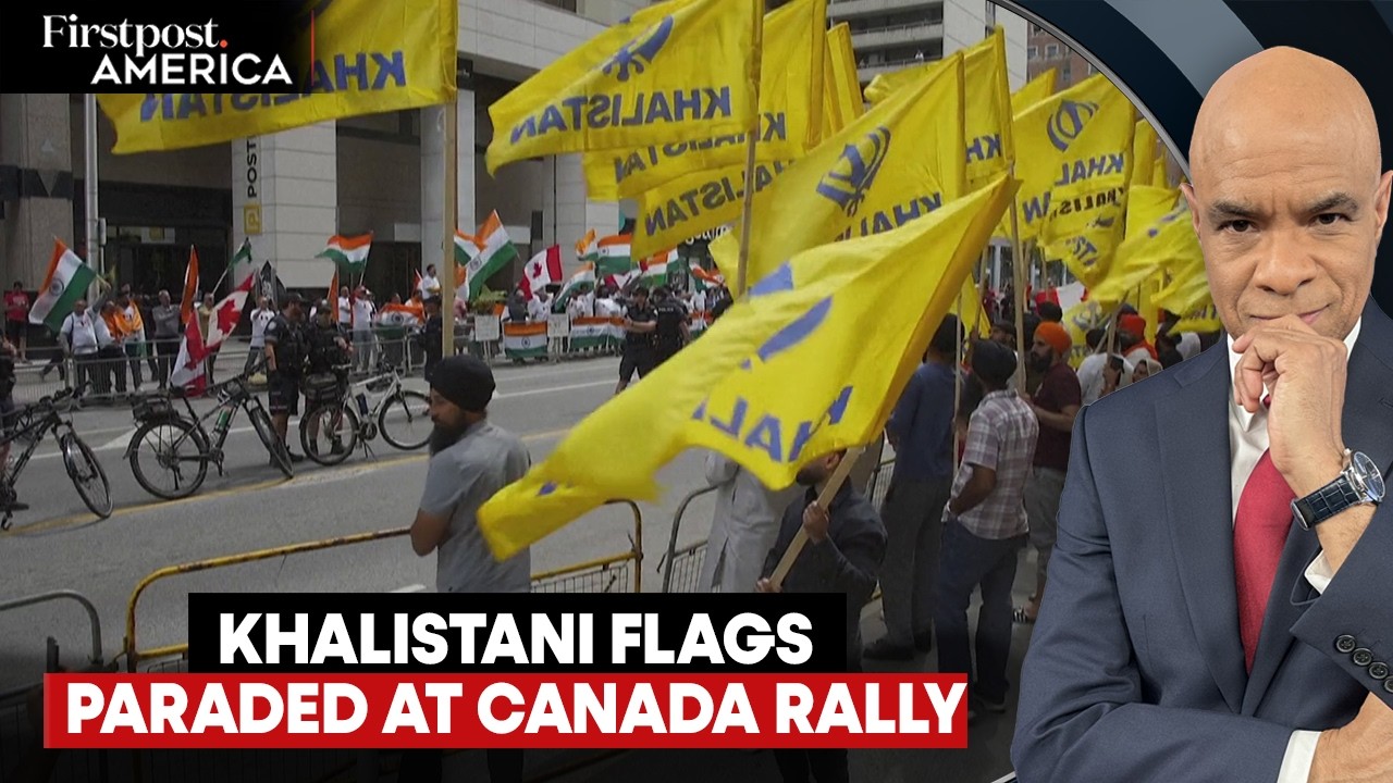 Khalistani Flags, Children in 'Suicide Vests' Shown at Canada Parade | Firstpost America | N18G