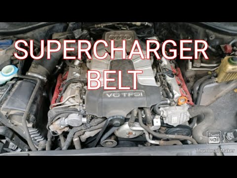 AUDI 3.0 TFSI SUPERCHARGER BELT REPLACEMENT