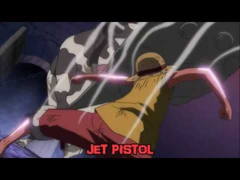 One Piece attaque finale - Luffy VS Minautorus - Gomu Gomu no Jet Pistol