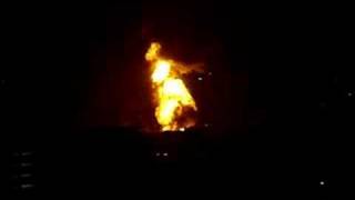 preview picture of video 'Roanoke Tanker Fire on Route 220'