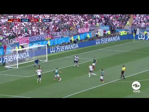 Gol de Mexico Vs Alemania// Mundial Rusia 2018// 1-0//😱