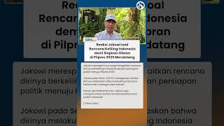 Ini Jawaban Jokowi soal Isu Rencana Keliling Indonesia demi Siapkan Gibran di Pilpres 2029