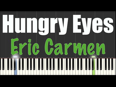 Hungry Eyes - Eric Carmen piano tutorial