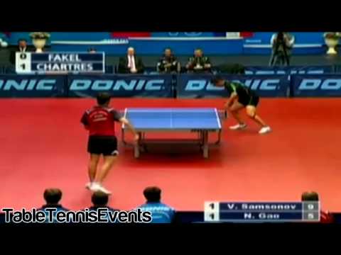 Vladimir Samsonov Vs Gao Ning: Final 2 [Champions League 2012/2013]