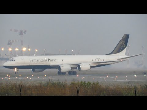 51-Year-Old | Samaritan's Purse Douglas DC-8 Landing At Belgrade Airport With ATC