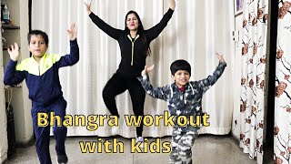 Bhangra on Peepa (Diljit Dosanjh) | Bhangra workout with kids