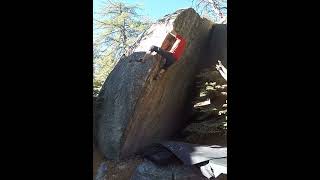 Video thumbnail of Rounded Boulders Arete, V4. Black Mountain