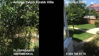Antalya Yalınlı Kiralık Villa