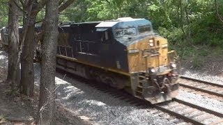 preview picture of video 'CSX Train By Locust Grove Drive'