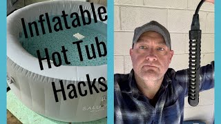 Inflatable Hot Tub Hacks - Immersion Heater and Insulated cover