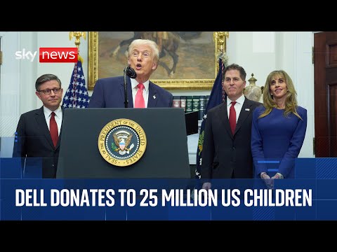 Dell founder to put $250 into accounts of 25 million US children, Trump announces