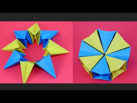 How To Make a Paper MOVING FLEXAGON - Fun & Easy Origami - Paper Craft