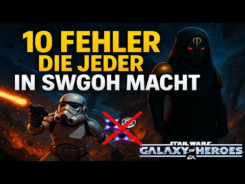 10 mistakes everyone makes in SWGOH! SWGOH Guide German