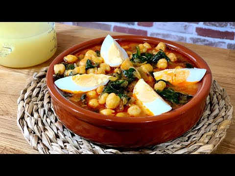 Potaje de garbanzos con espinacas saludable | Receta para principiantes