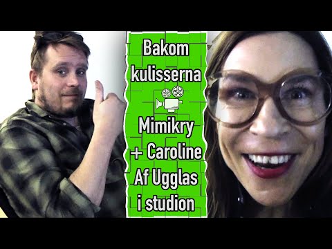 Caroline af Ugglas i studion med Mimikry - bakom kulisserna