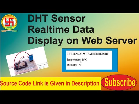 DHT Sensor Realtime data display on Web Server