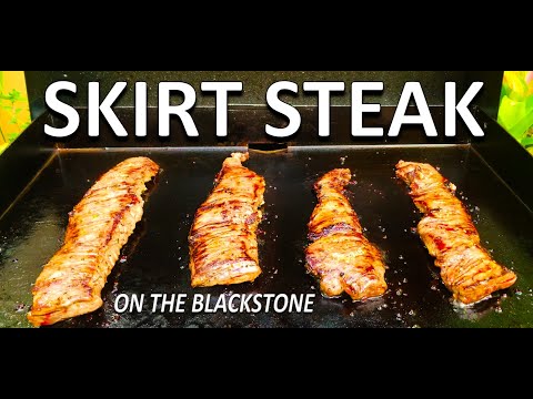 How to make Skirt Steak on the Blackstone 22" Griddle | Churrasco | COOKING WITH BIG CAT 305