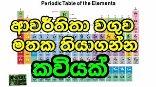 A song to remember periodic table awarthitha waguw
