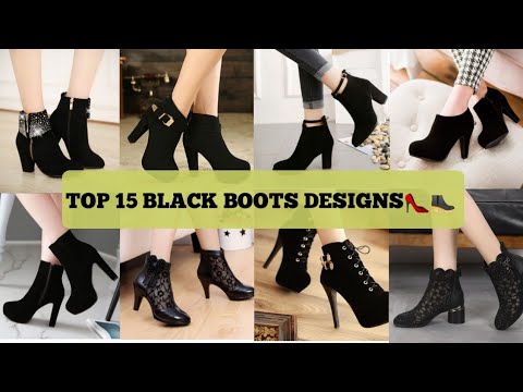 Stylish & Trendy Black Boots Design🖤👢For Girl's||#youtube #traditional #fashion #boots #latestdesign