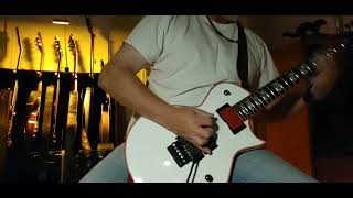 Video thumbnail for Test firing my new ESP LTD Gary Holt Signature Model GH600 in "Snow White" with red 89R/81 EMGs! by Christopher Mace