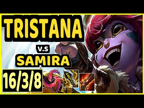 EVANRL (TRISTANA) vs SAMIRA - 16/3/8 KDA BOTTOM ADC GAMEPLAY - NA Ranked DIAMOND