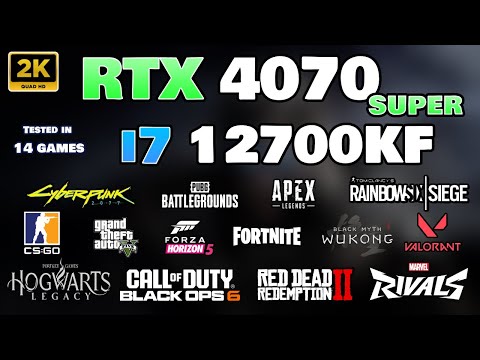 RTX 4070 Super + i7 12700KF : Test in 14 Games in 2025 | 1440p | All Settings Tested