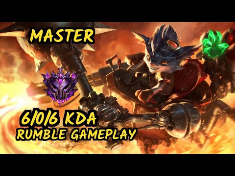 OPT Dhokla (RUMBLE) - 6/0/6 KDA GAMEPLAY - NA Ranked MASTER v9.7
