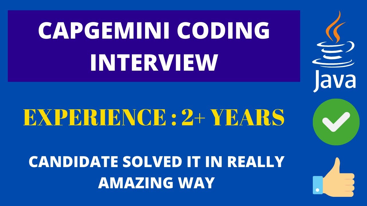 Capgemini Coding Interview Programs | Selected