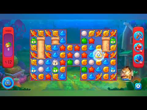 фишдом 2022 # 10551 уровень - прохождение без бустеров # Fishdom,  10551  level - no Boosters.